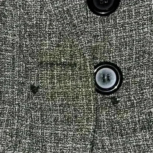 Courtenay Black & White Textured Button-Up Blazer, Size 16W - Picture 8 of 8